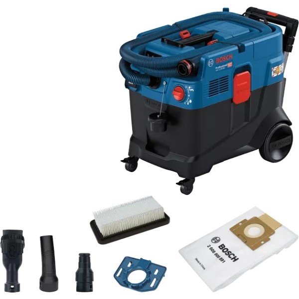 Прахосмукачка Bosch GAS 12-40 MA - 1200 W, 72 л/сек, 40 л